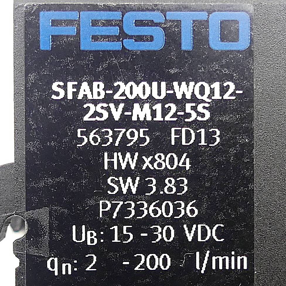 FESTO Durchflusssensor SFAB-200U-WQ12-2SV-M12-5S (563795)