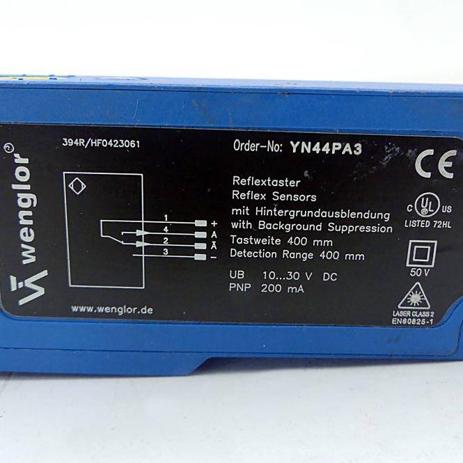 Wenglor Reflextaster YN44PA3 (YN44PA3)