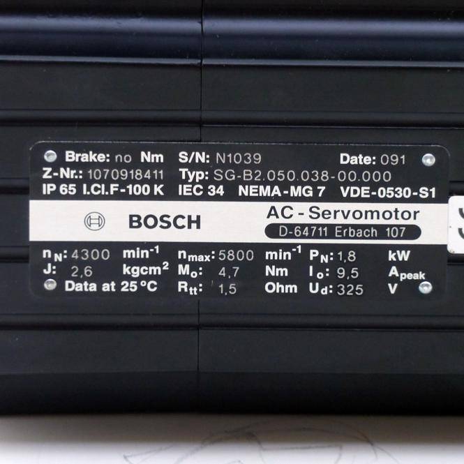 Bosch AC-Servomotor SG-B2.050.038-00.000 (1 070 918 411)