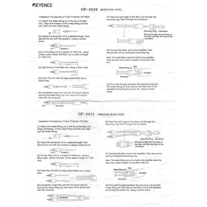 Keyence Schutzschlauch für Lichtleiter (OP-6630)