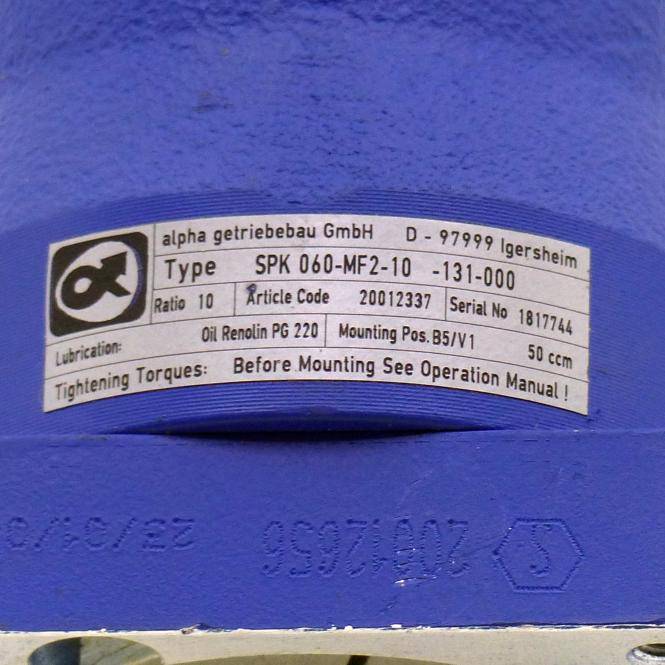 Alpha Winkelgetriebe (SPK 060-MF2-10-131-000)