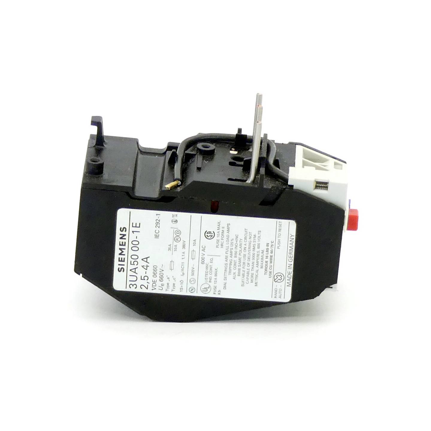 Siemens Überlastrelais 2,5 - 4 A (3UA5000-1E )