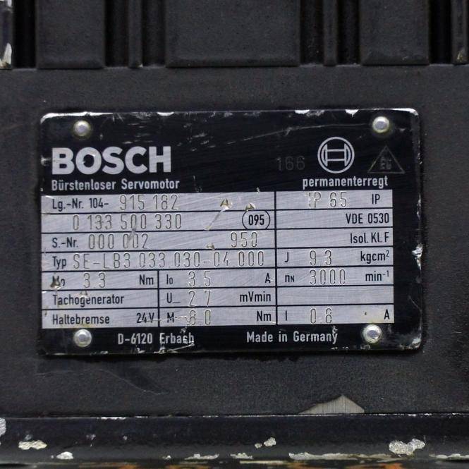 BOSCH Bürstenloser Servomotor 0 133 500 330 SE-LB3.033.030-04.000 (104 915 182)
