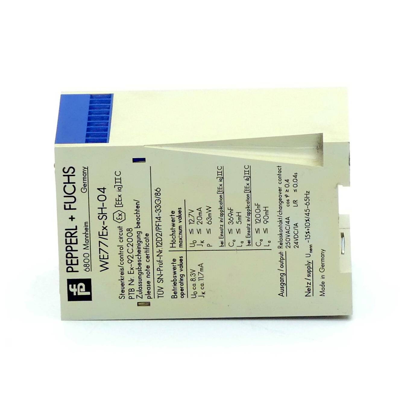 PEPPERL+FUCHS Schaltverstärker 15673 (WE77/Ex-SH-04)