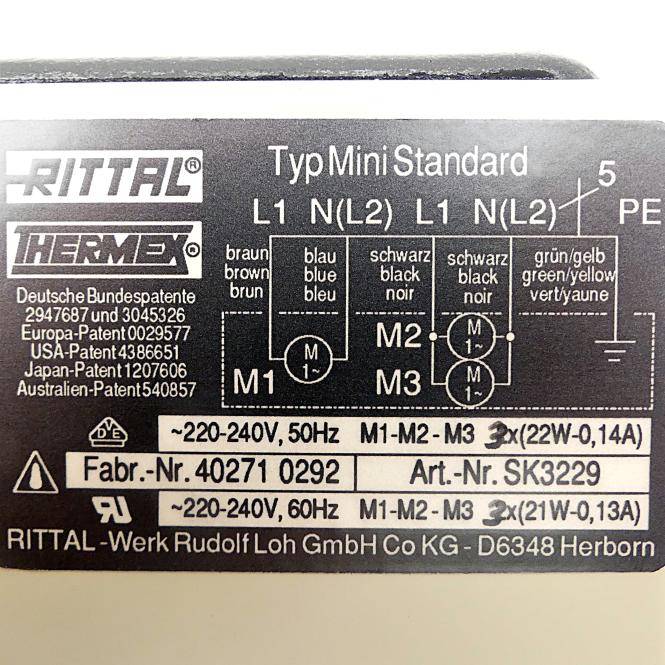 Rittal Wärmetauscher MiniStandard (SK3229)
