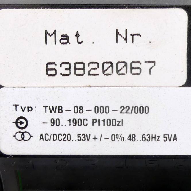 JUMO Tremperaturregeler (TWB-08-000-22/000)