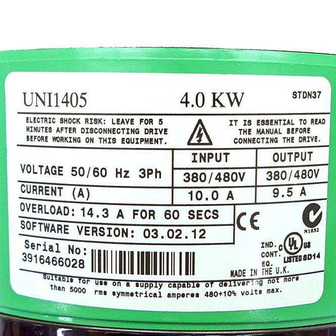 Control Techniques Frequenzumrichtier Unidrive (UNI1405)