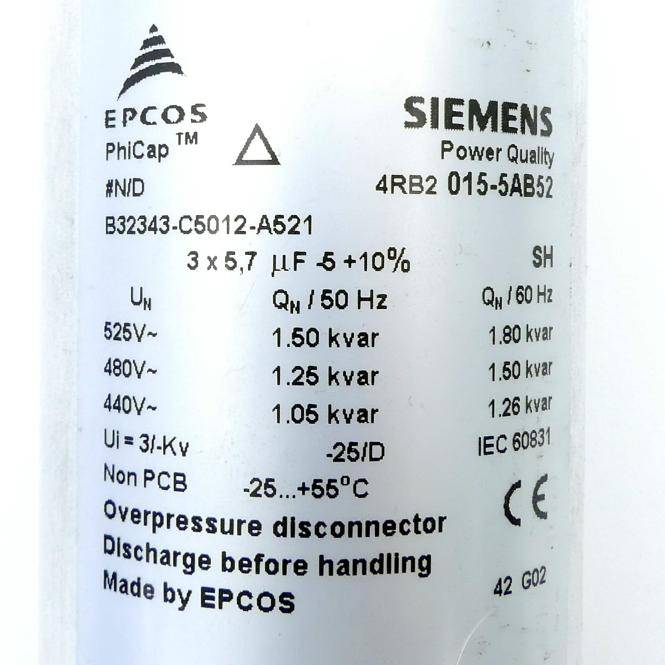 Siemens Kondensator 4RB2 015-5AB52 (4RB2 015-5AB52)