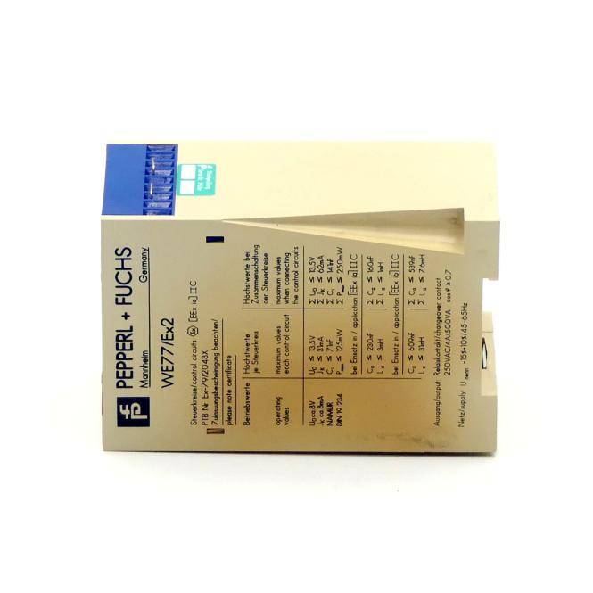 PEPPERL+FUCHS Steuerkreis 01543S (WE77/Ex2)