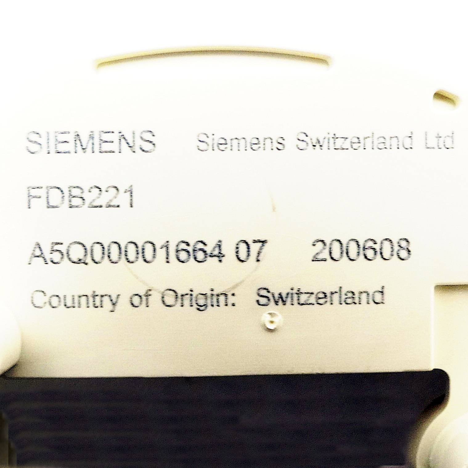 Siemens Meldesockel (FDB221)