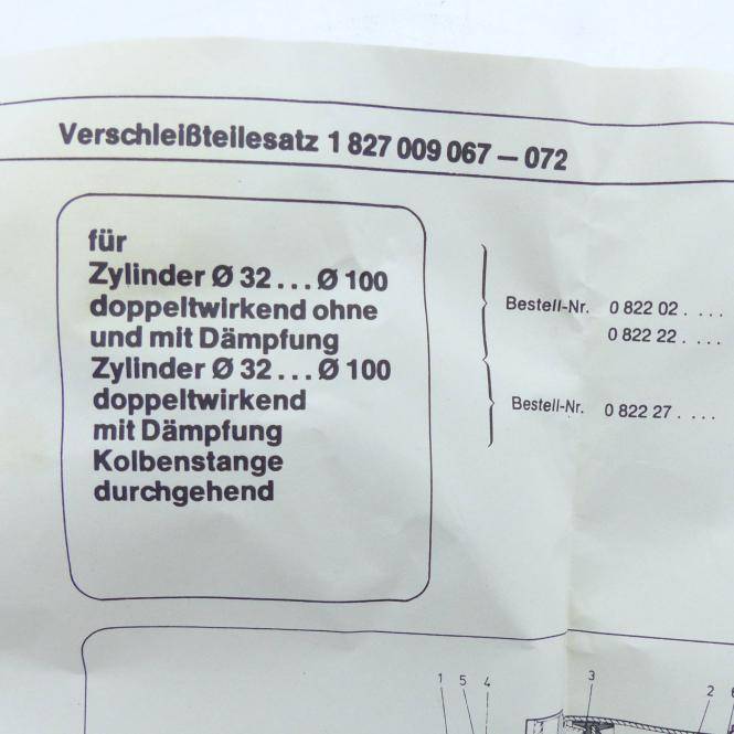 BOSCH Verschleißteilesatz 1827009072 (1 827 009 072)
