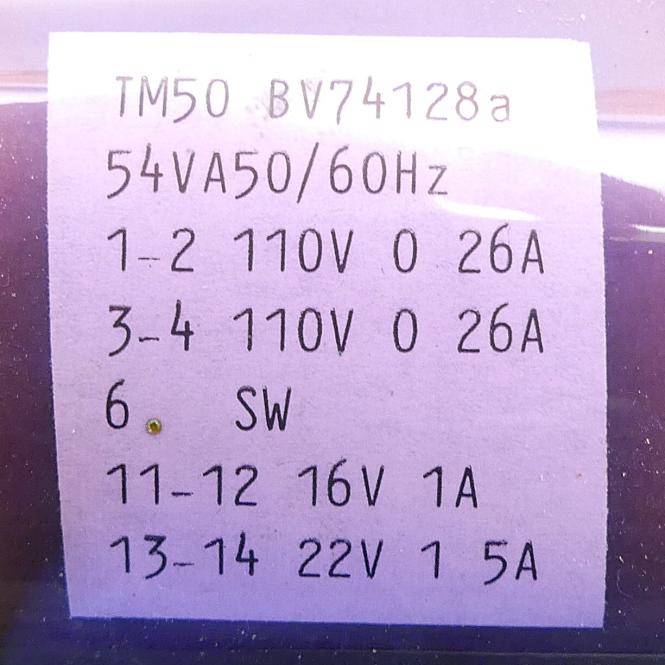 BLOCK Transformator (BV74128a)