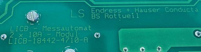 Endress+Hauser LICB Messautomat 2x10A module (LICB-18442-4710-A)