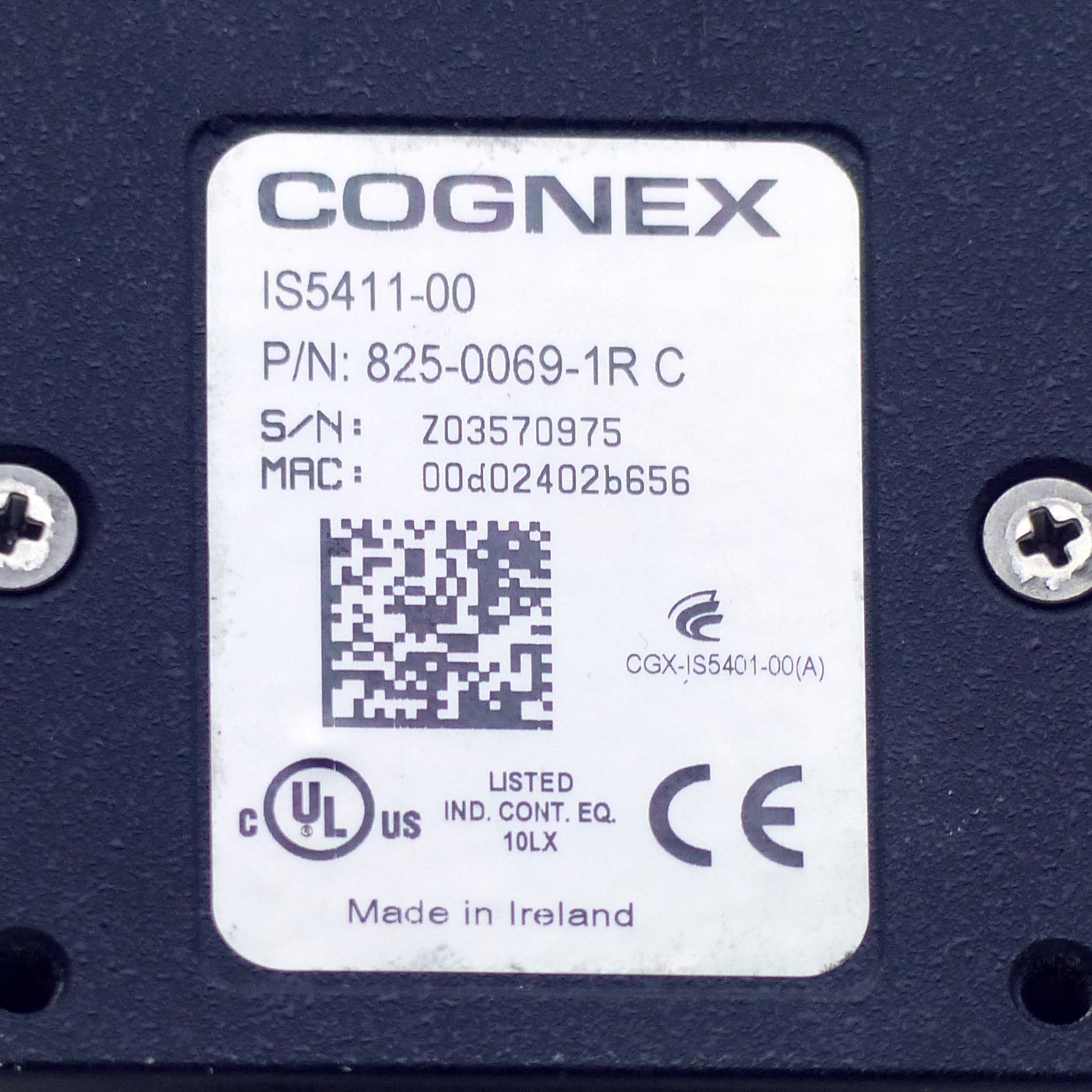 Cognex In-Sight ® 5000 Series VisionSystem (IS5411-00)
