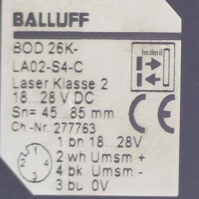 BALLUFF Lichttaster (BOD 26K-LA02-S4-C)