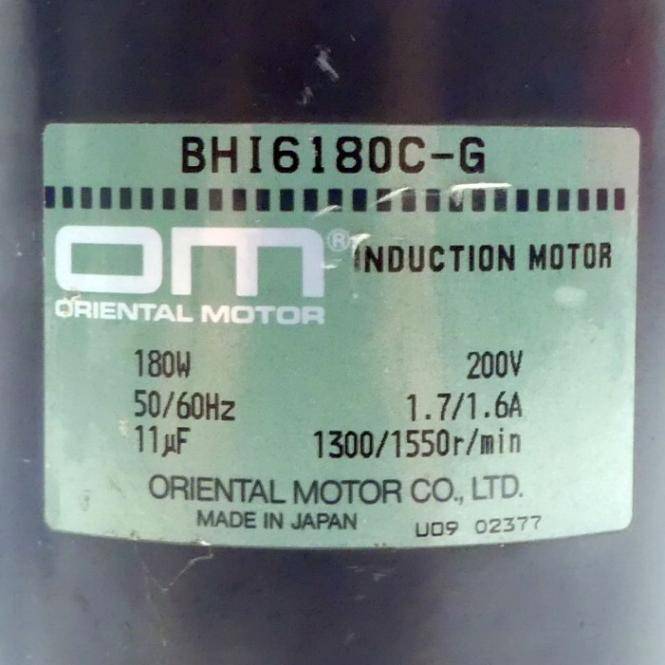 Oriental Motor Induction Motor (BHI6180C-G)