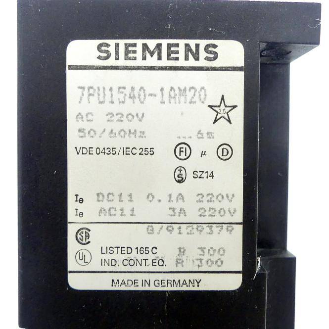 Siemens Zeitrelais 7PU 7PU15 40-1AM20 (7PU15 40-1AM20)