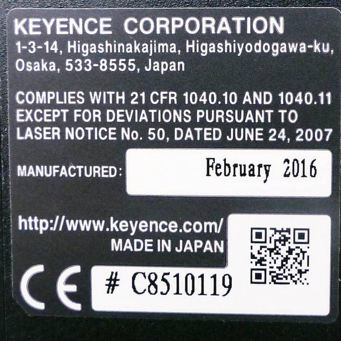 Keyence Messkopf C85510119 (LJ-V7080)