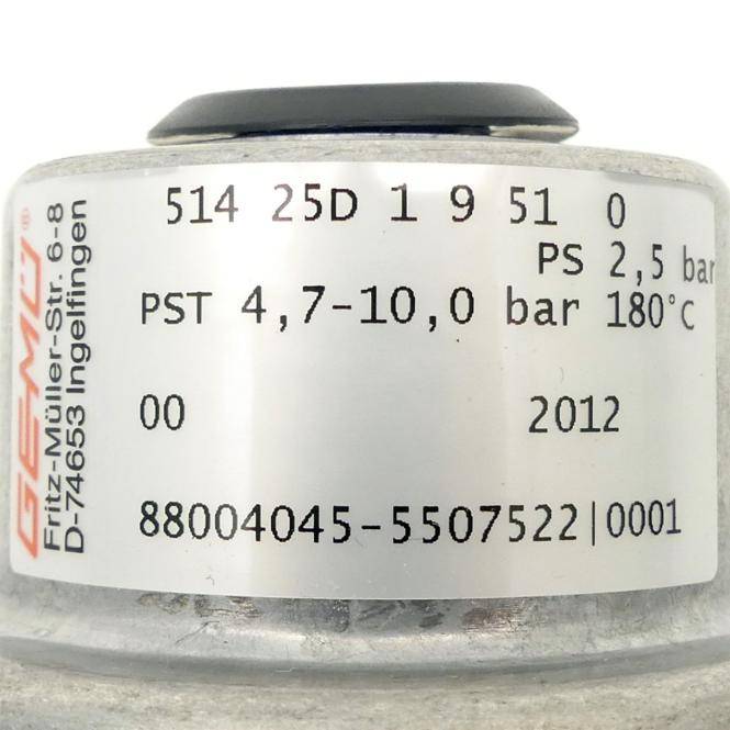 GEMÜ 2/2-Wege-Schrägsitzventil 514 25D 1 9 51 0 (88004045)