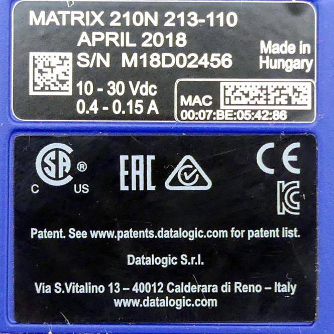 DATALOGIC Barcodescanner Matrix 110 (MATRIX 210N 213-110)