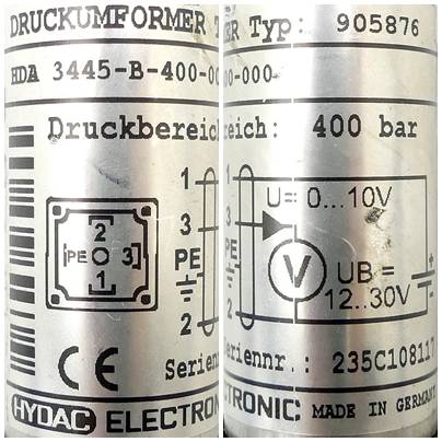 HYDAC Druckmessumformer 905876 (HDA 3445-B-400-000)