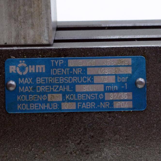 RÖHM Hydraulischer Vollspannzylinder (OVS-10G)