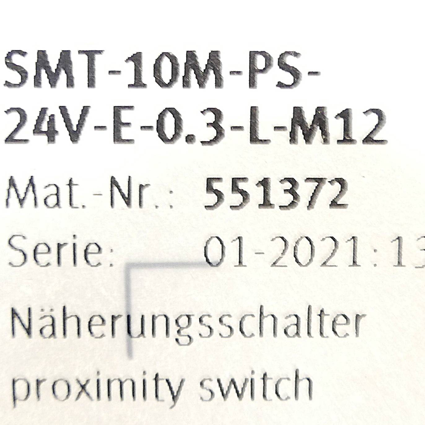 FESTO Näherungsschalter SMT-10M-PS-24V-E-0,3-L-M12 (551372)