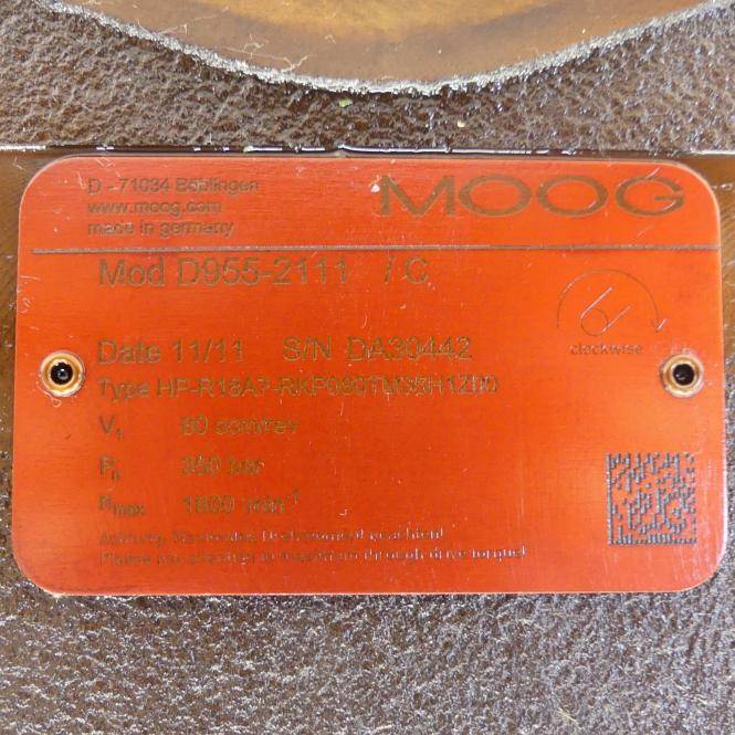 MOOG Radialkolbenpumpe D955-2111 /C (HP-R18A7-RKP080TM35H1Z00)
