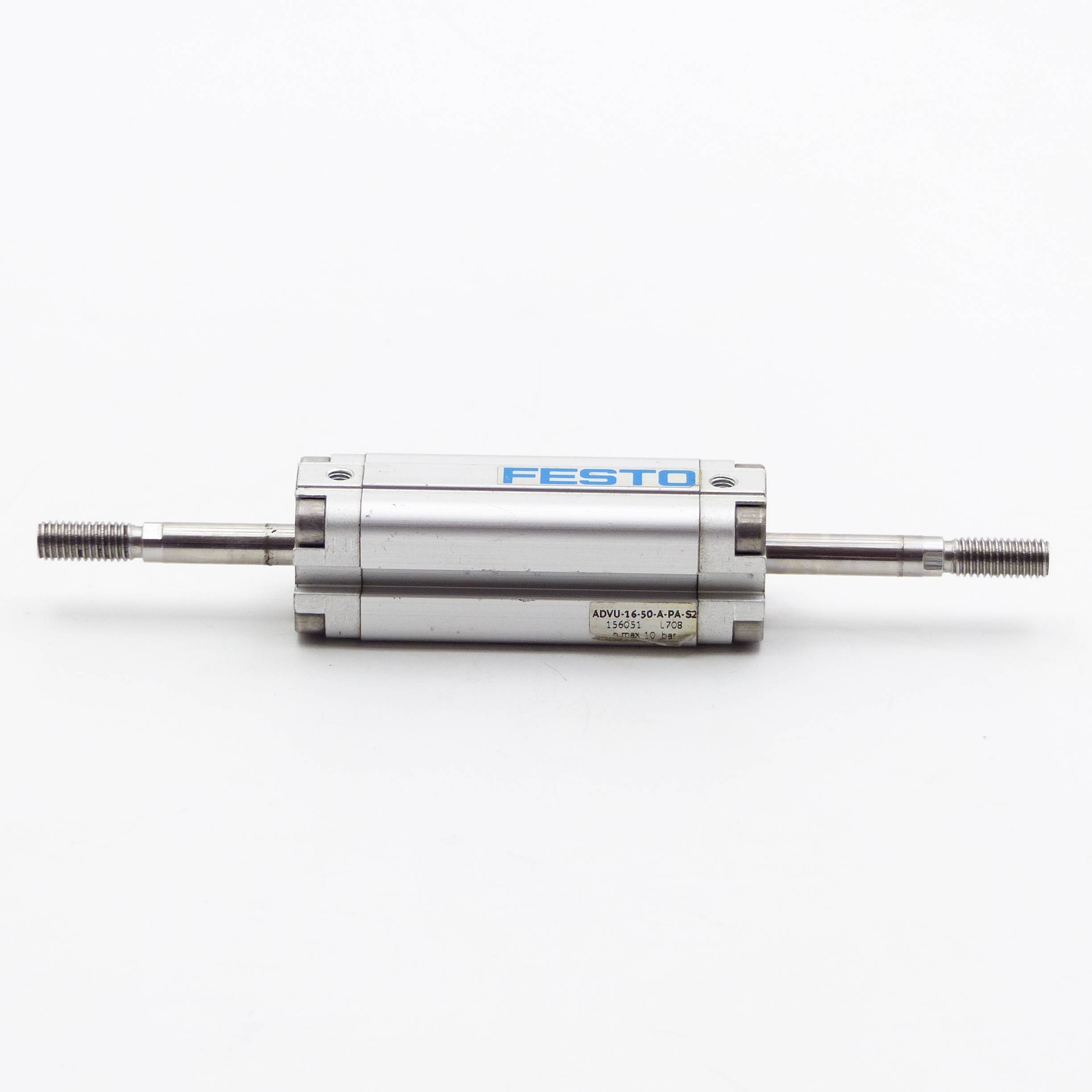FESTO Kompaktzylinder ADVU-16-50-A-PA-S2 (156051)