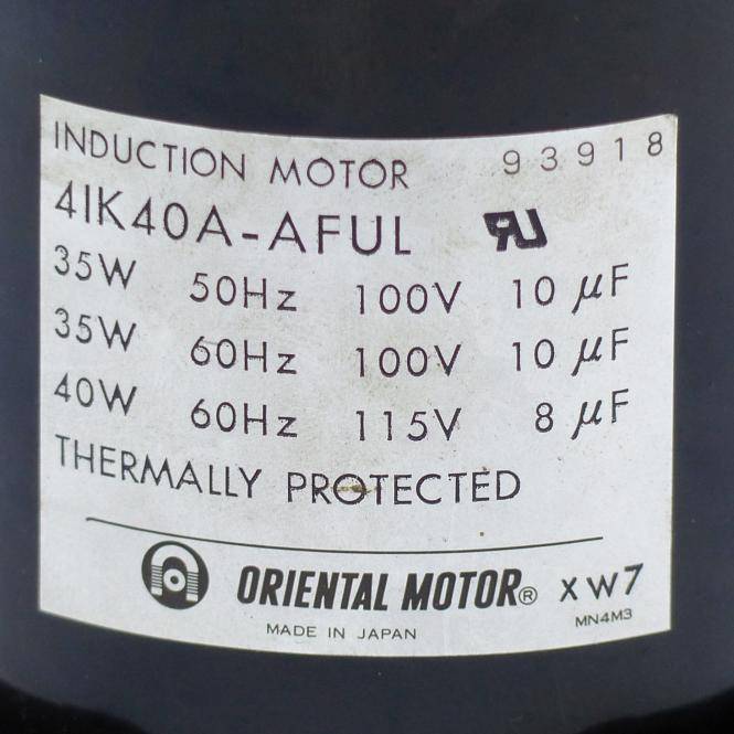 Oriental Motor Induktionsmotor (4IK40A-AFUL)