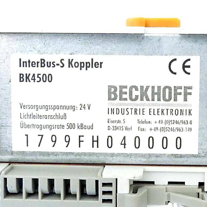 BECKHOFF Interbus Buskoppler (BK4500)