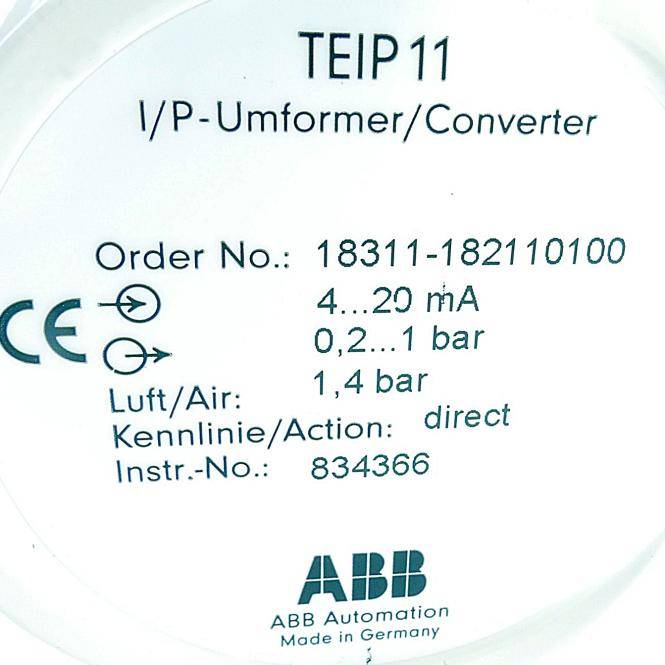 ABB Stellantrieb 18311-182110100 (1002GCG36SV0SALN36)