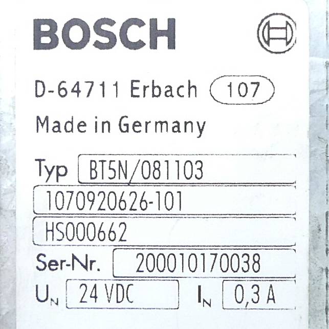 Bosch Profibus Panel BT5N/081103 (1070920626-101)