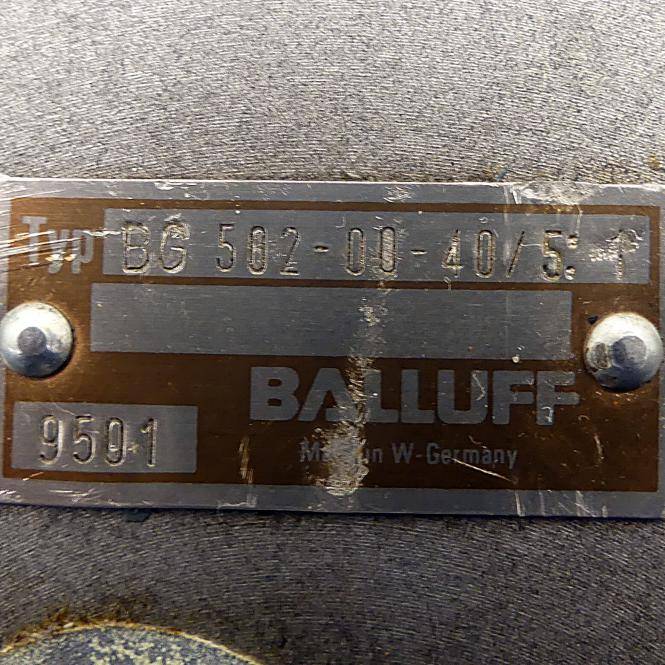BALLUFF Schaltgetriebe (BG 502-00-40/5:1)