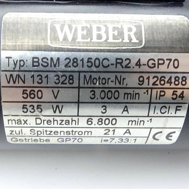 WEBER Schraubspindel WN 131 328 (BSM 28150C-R2.4-GP70)