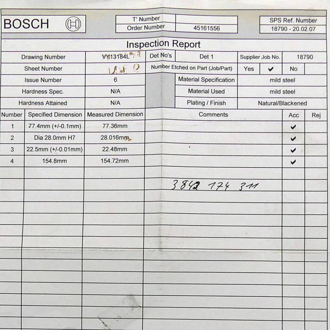 Bosch Trägerplatte WT 160 x 160 mm (3 842 174 311)