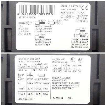 Siemens Leistungsschütz (3RT1034-1AP04)