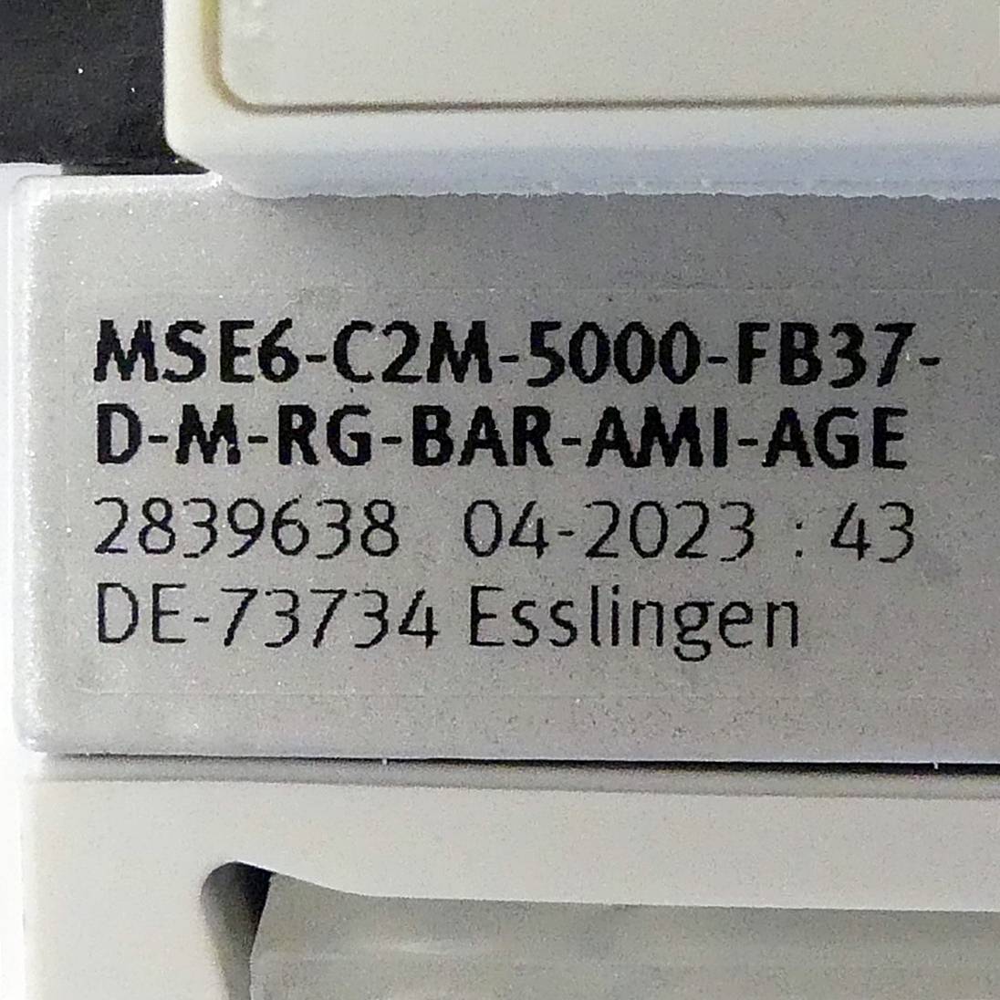 FESTO Energieeffizienzmodul MSE6-C2M-5000-FB37-D-M-RG-BAR-AMI-AGE (2839638)