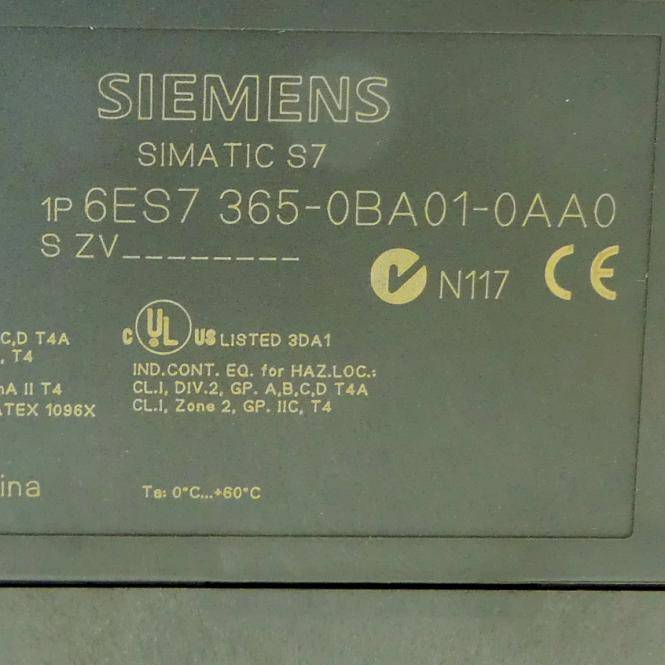 Siemens Siemens Simantic S7 (6ES7 365-0BA01-0AA0)