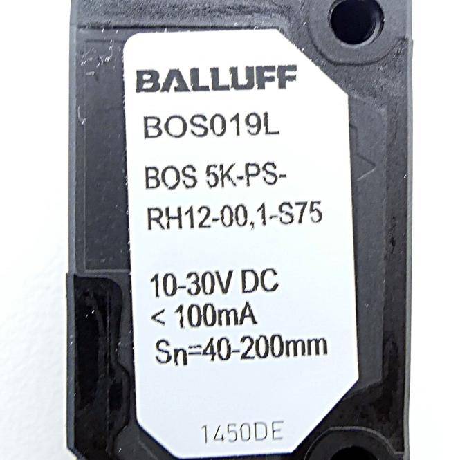 BALLUFF Optoelektronischer Sensor BOS019L (BOS 5K-PS-RH12-00,1-S75)