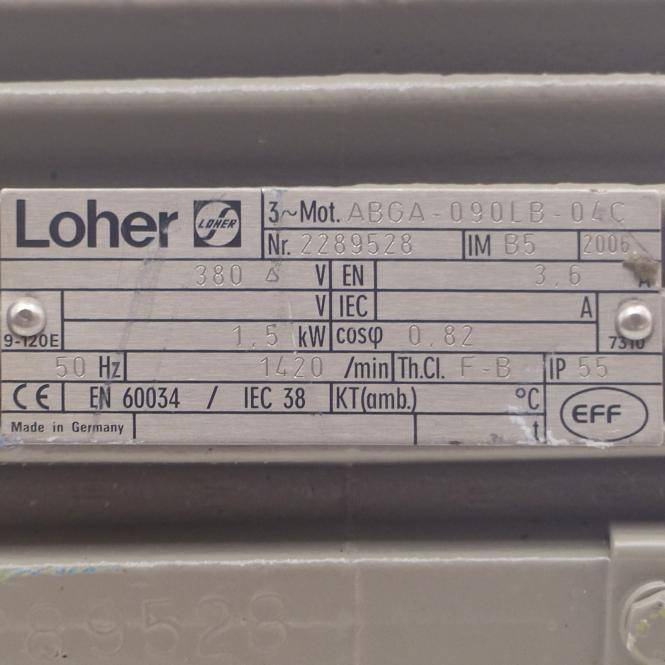 Loher Drehstrommotor ABGA-090LB-04C (2289528)