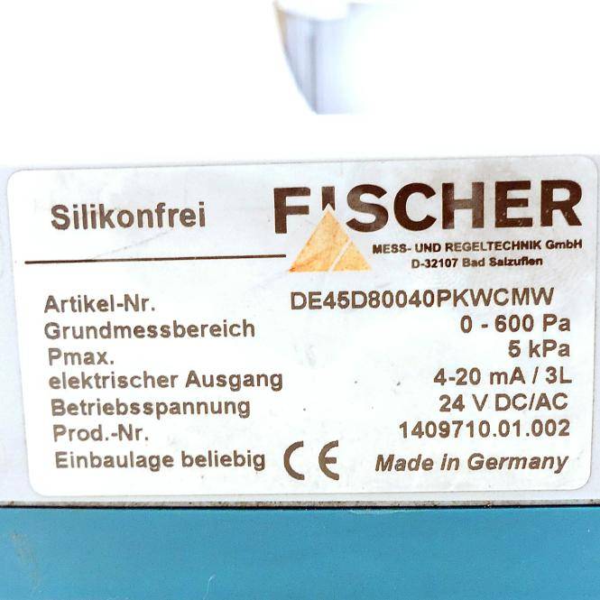 FISCHER Digitaler Differenzdruckschalter (DE45D80040PKWCMW)