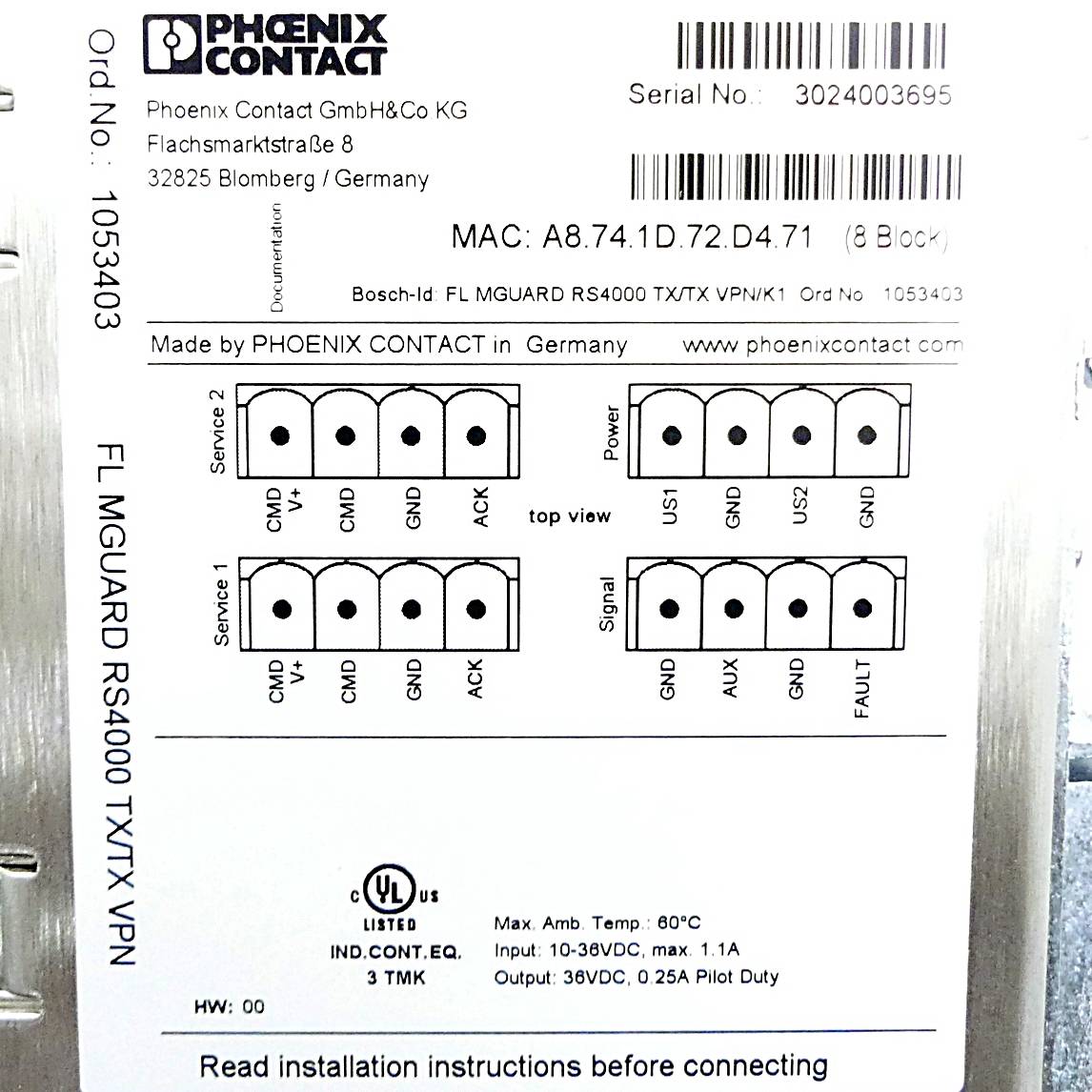Phoenix Contact Router (1053403)