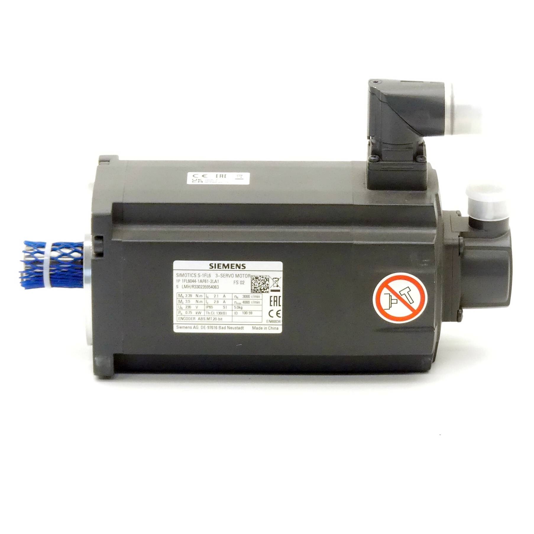 Siemens Servomotor SIMOTICS S-1FL6 (1FL6044-1AF61-2LA1)