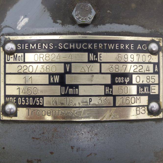 Siemens Drehstrommotor OR824-4 (599702)