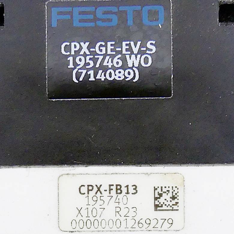 FESTO Busknoten CPX-FB13 inkl. Verkettungblock CPX-GE-EV-S (195746 / 195740)
