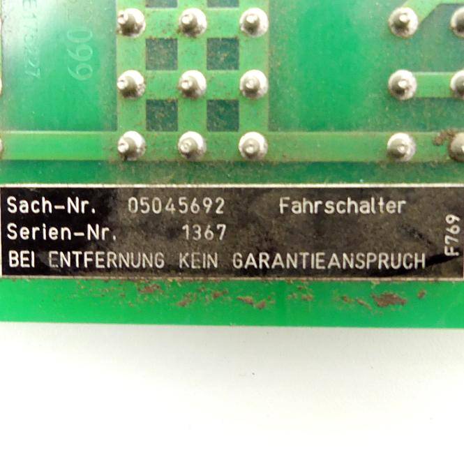 Jungheinrich Fahrschalter Platine (05045692)