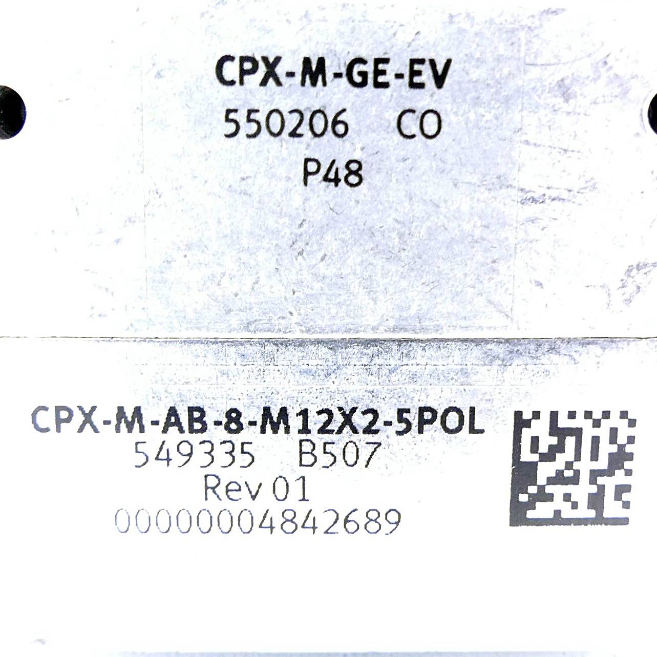 FESTO Anschlussblock CPX-M-AB-8-M12X2-5POL inkl. Verkettungsblock (549335; 550206)