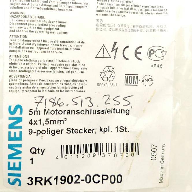 Siemens Mooranschlussleitung 3RK1902-0CP00 (3RK1902-0CP00)