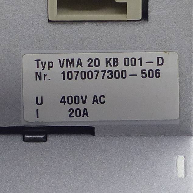 BOSCH Servo Drive VMA 20 KB 001-D (1070077300-506)
